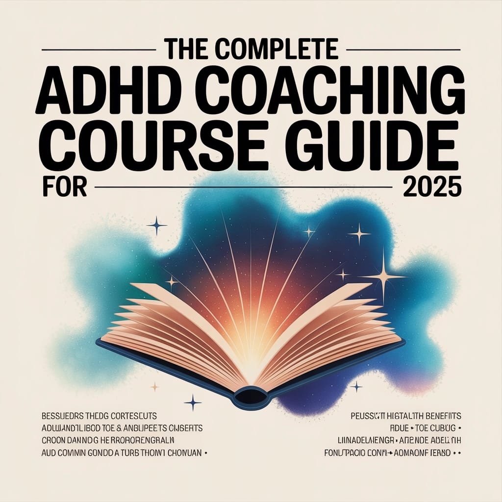 an ad for a course guide - adhd coaching course