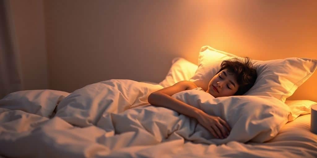 Woman peacefully sleeping in a cozy bed - Do People with ADHD Need More Sleep