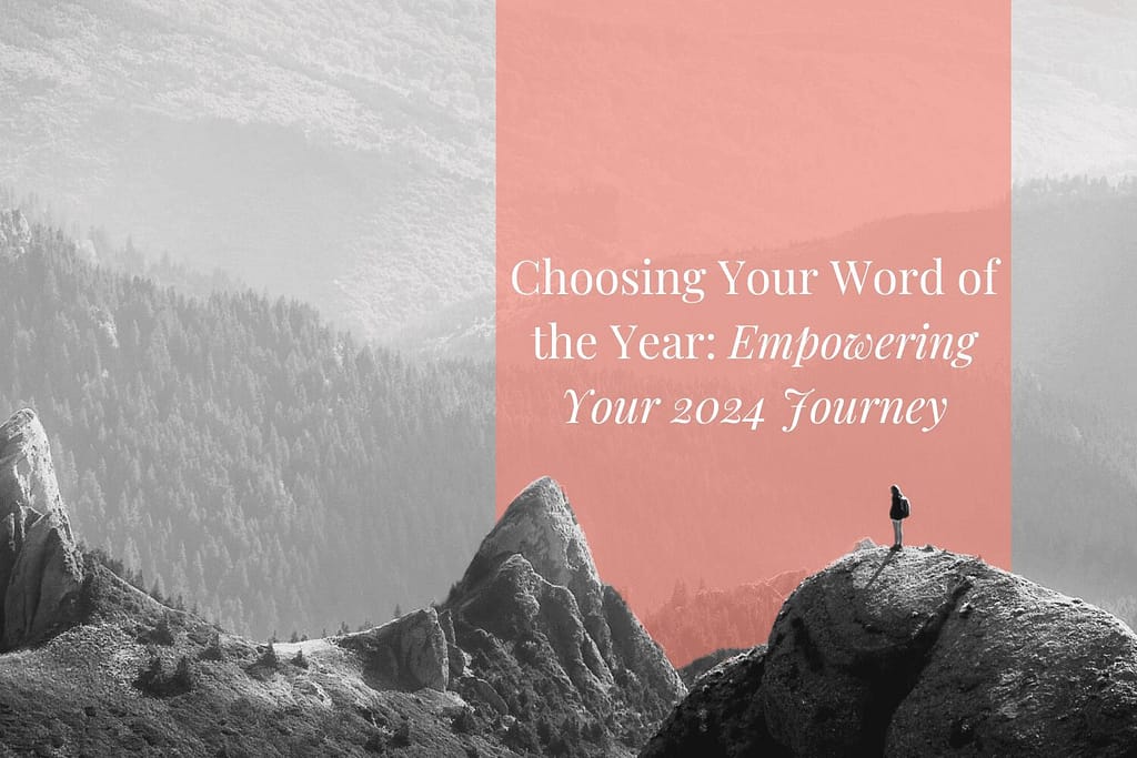 Person on mountain with motivational text overlay