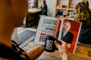 man reading magazine best careers for adhd entrepreneurs